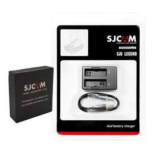 SJCAM SJ6용 듀얼충전기+배터리(1개)세트
